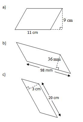 Area of Parallelograms 3
