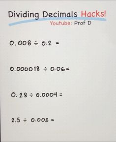 Divide Decimals 1