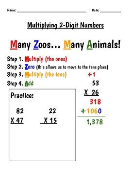 Multiply Multi-Digit Whole Numbers 2
